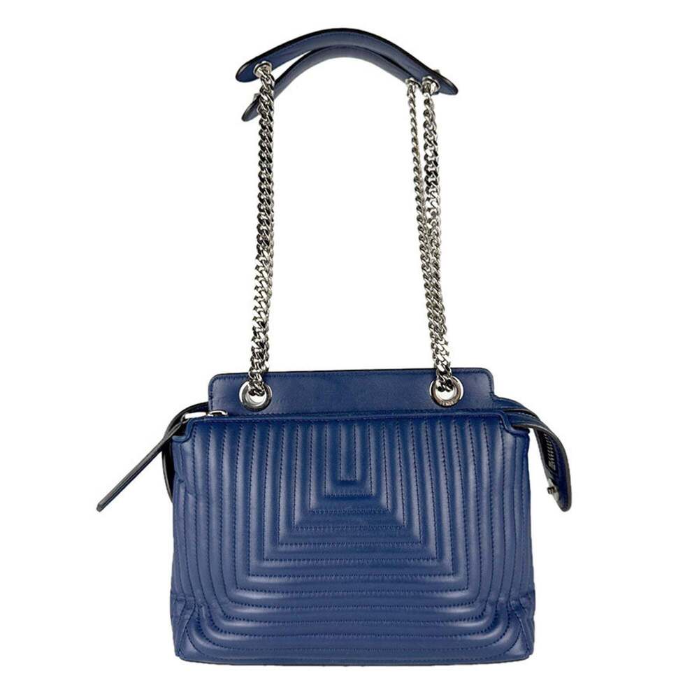 FENDI Blue Leather Shoulder Bag - Picture 3 of 12